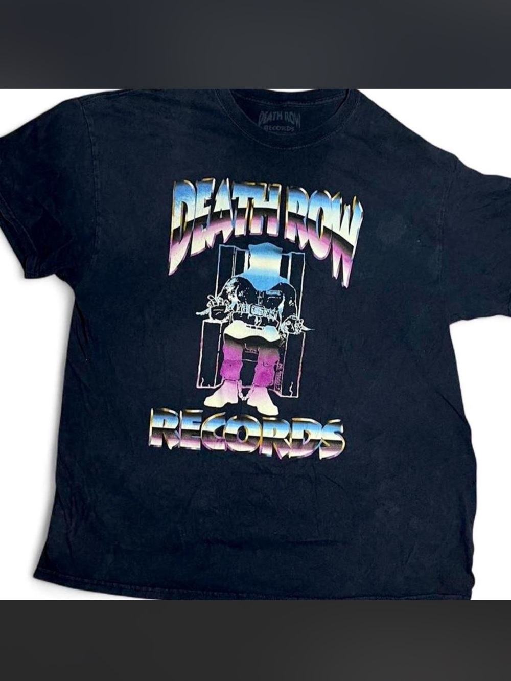 Death Row Records Black Graphic Tee - Retro Logo